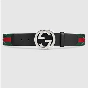 Authentic Gucci Web belt with G Buckle